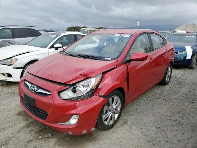 Image 1 of 2012 HYUNDAI ACCENT GLS 2012 with VIN KMHCU4AE9CU049791