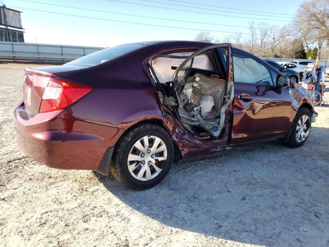 Obraz 3 z 2012 HONDA CIVIC LX 2012 z VIN 19XFB2F54CE062757