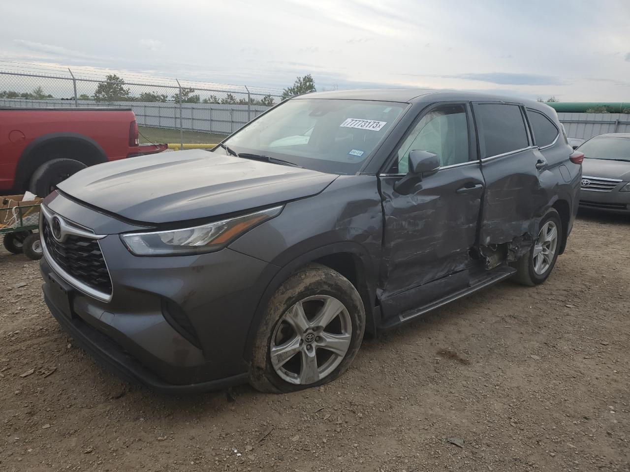 Image 1 of 2020 TOYOTA HIGHLANDER L 2020 with VIN 5TDCZRAH7LS512710