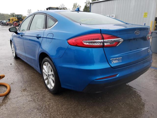 Image 2 of 2019 FORD FUSION SE 2019 with VIN 3FA6P0LU7KR131665