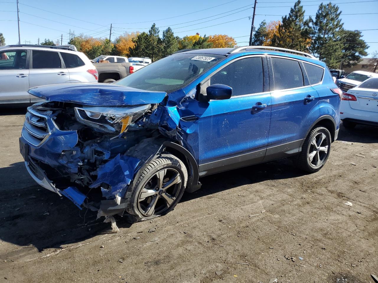 Image 1 of 2017 FORD ESCAPE SE 2017 with VIN 1FMCU9G91HUB80535