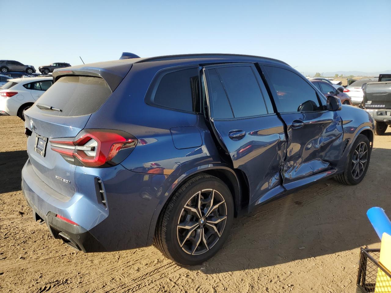 Image 3 of 2022 BMW X3 XDRIVE30I 2022 with VIN 5UX53DP07N9J01676
