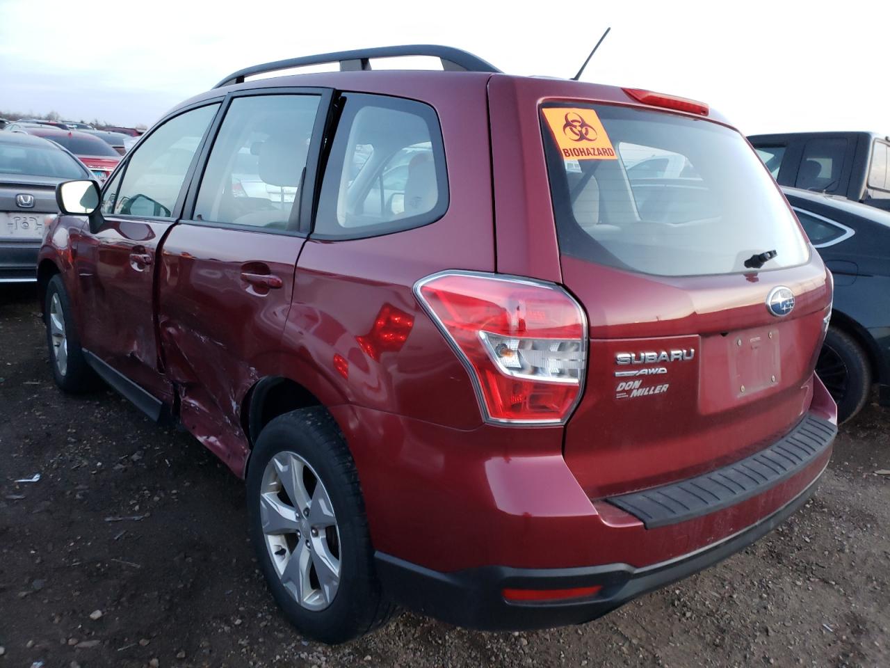 Изображение 2 2015 SUBARU FORESTER 2.5I 2015 с VIN JF2SJABC9FH517571