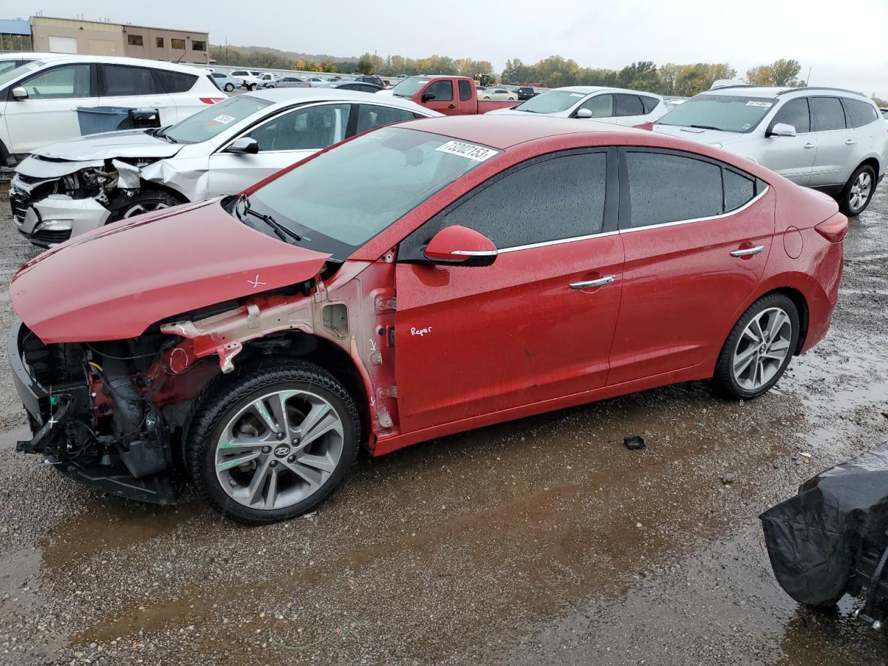 Image 1 of 2017 HYUNDAI ELANTRA SE 2017 with VIN KMHD84LF8HU069567