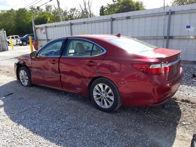 Изображение 2 2014 LEXUS ES 300H 2014 с VIN JTHBW1GG0E2052500