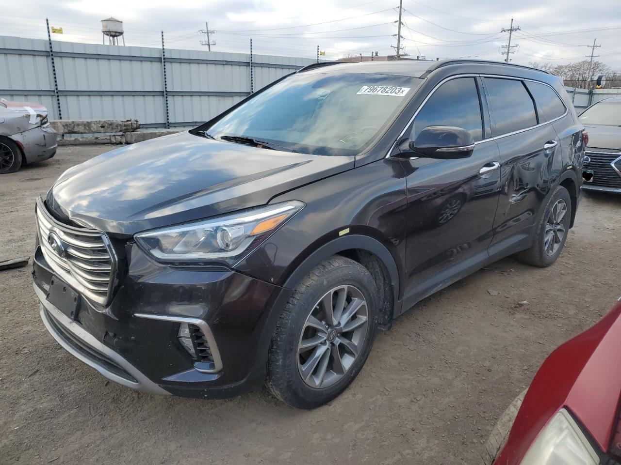 Image 1 of 2018 HYUNDAI SANTA FE SE 2018 with VIN KM8SNDHF6JU293113