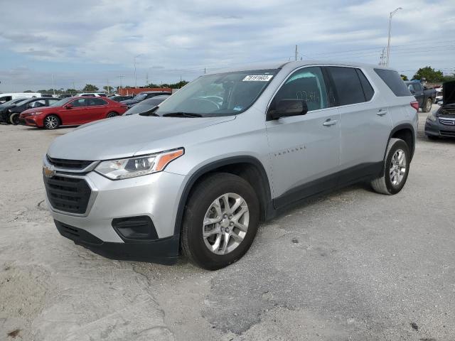 Image 1 of 2021 CHEVROLET TRAVERSE LS 2021 with VIN 1GNERFKWXMJ250224