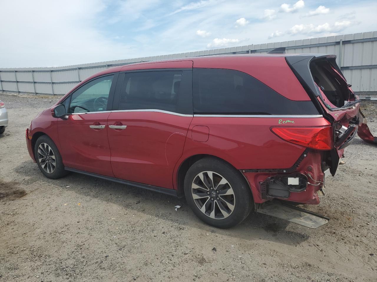 Изображение 2 2022 HONDA ODYSSEY EXL 2022 с VIN 5FNRL6H79NB044400