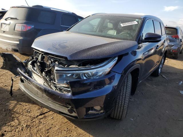 Image 1 of 2016 TOYOTA HIGHLANDER HYBRID LIMITED 2016 with VIN 5TDDCRFH0GS020119