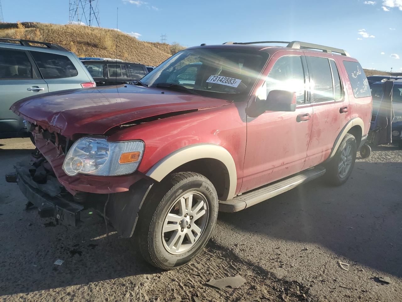 Image 1 of 2010 FORD EXPLORER EDDIE BAUER 2010 with VIN 1FMEU7E89AUA60852