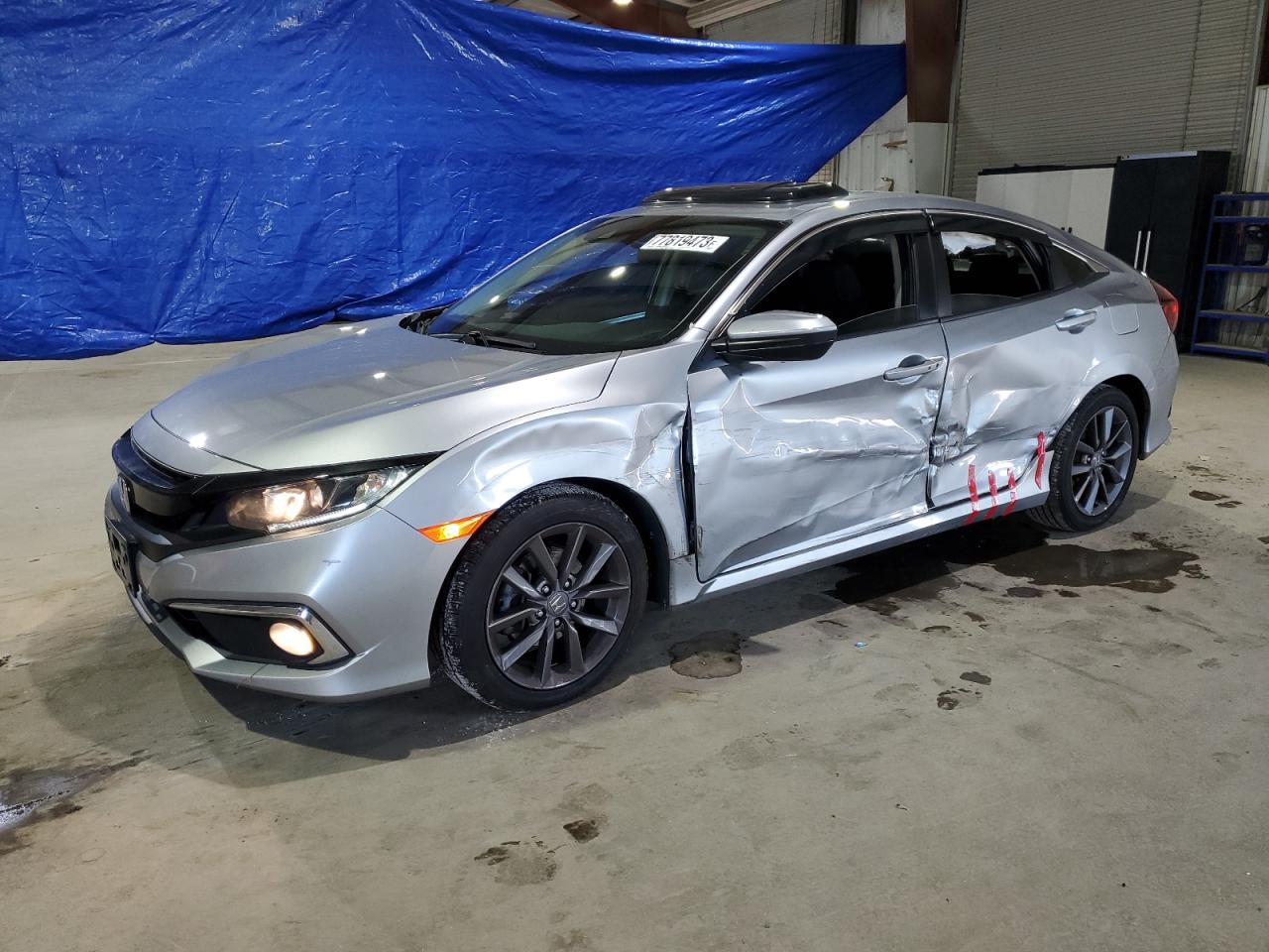 Image 1 of 2021 HONDA CIVIC EX 2021 with VIN 19XFC1F36ME200015