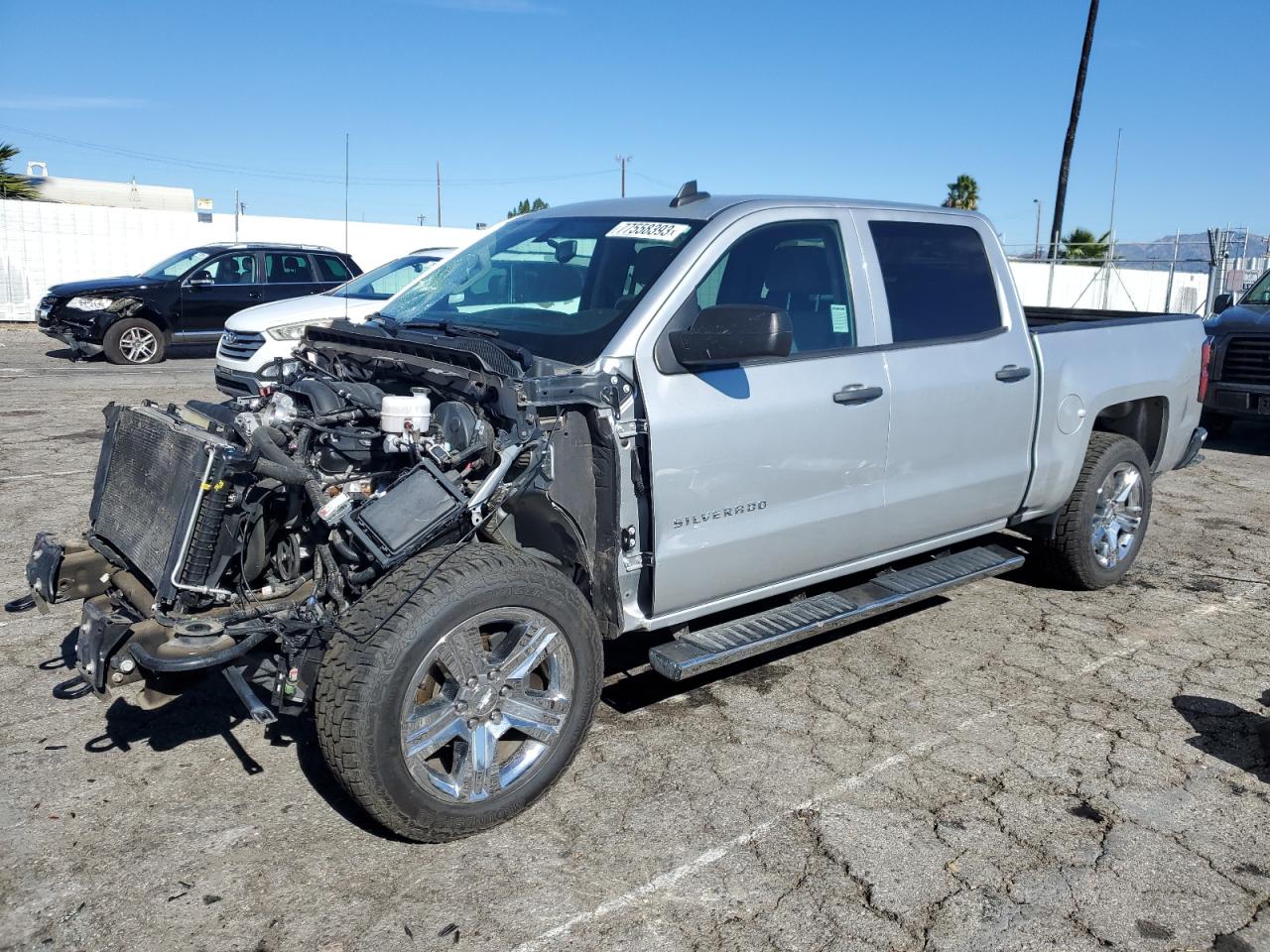 Image 1 of 2018 CHEVROLET SILVERADO C1500 CUSTOM 2018 with VIN 3GCPCPEC8JG117842
