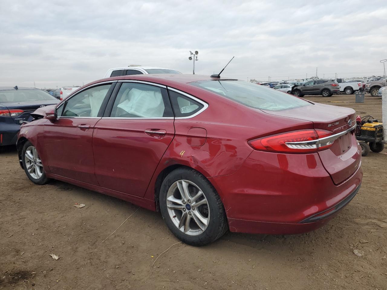 Image 2 of 2018 FORD FUSION SE 2018 with VIN 3FA6P0HDXJR229497