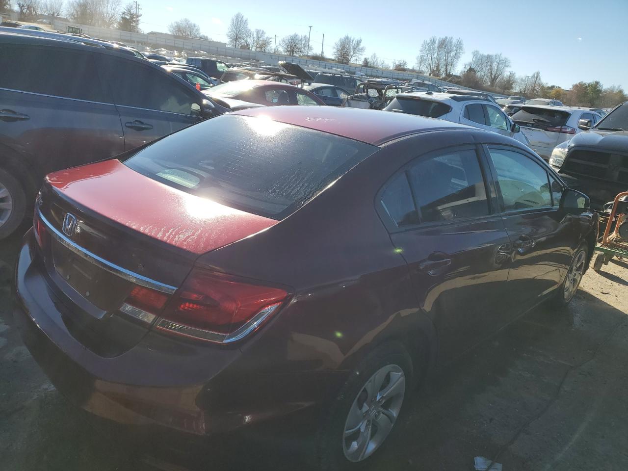 Image 3 of 2013 HONDA CIVIC LX 2013 with VIN 2HGFB2F51DH588352