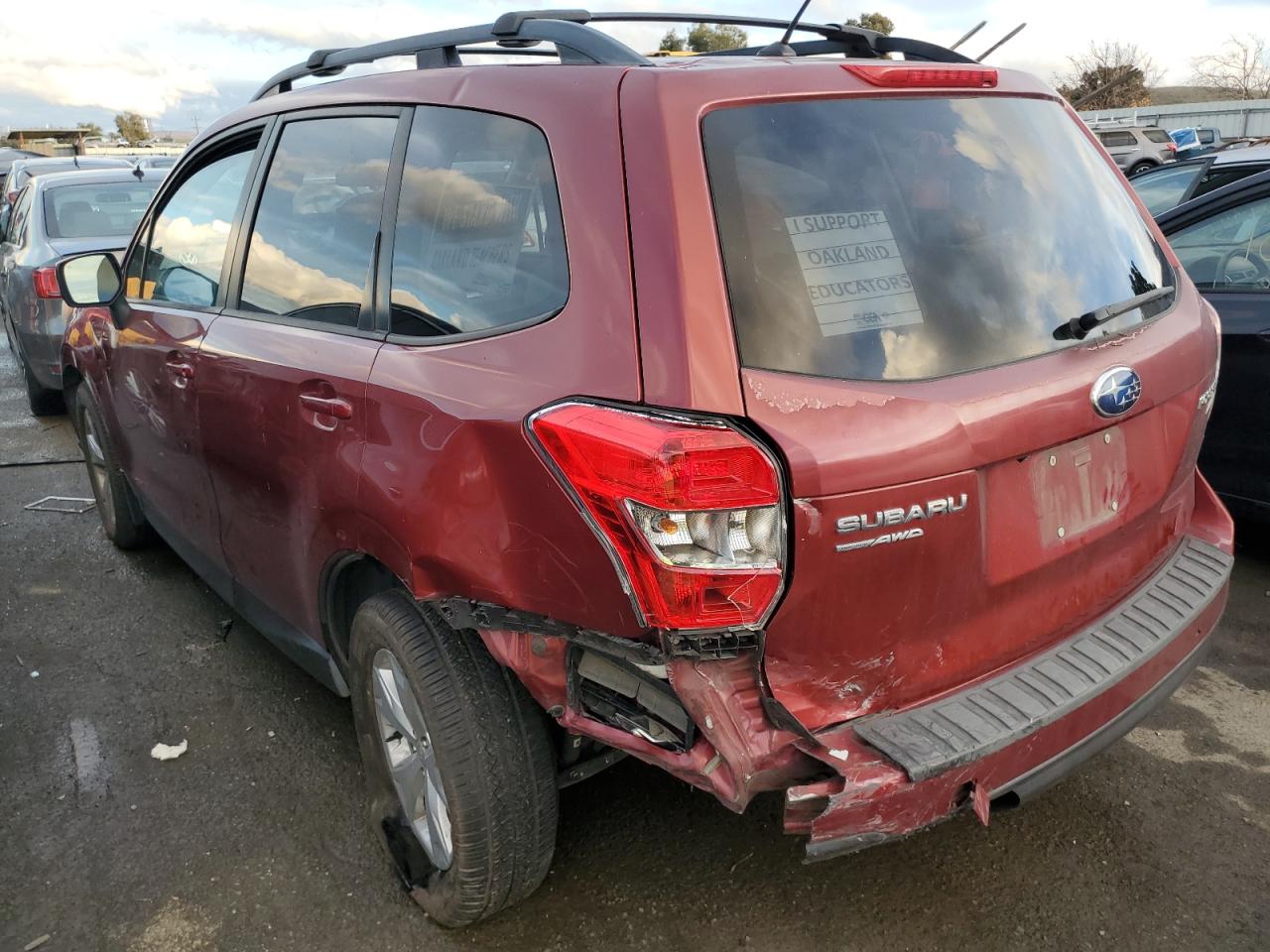 Image 2 of 2014 SUBARU FORESTER 2.5I PREMIUM 2014 with VIN JF2SJAEC5EH452776