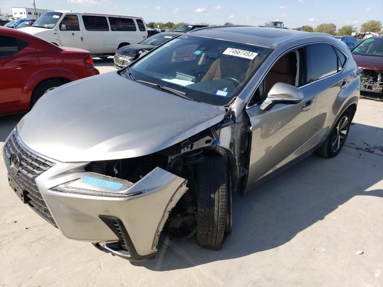 Image 1 of 2019 LEXUS NX 300 BASE 2019 with VIN JTJYARBZ9K2156395