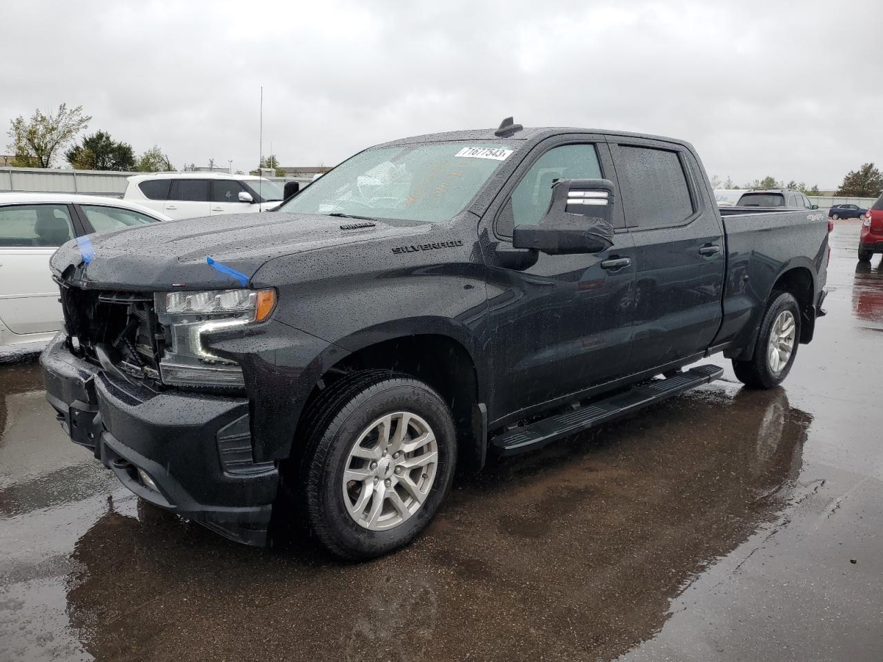 Image 1 of 2021 CHEVROLET SILVERADO K1500 RST 2021 with VIN 3GCUYEETXMG115099