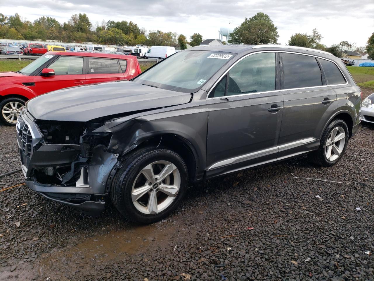 Image 1 of 2021 AUDI Q7 PREMIUM 2021 with VIN WA1AJAF78MD019626