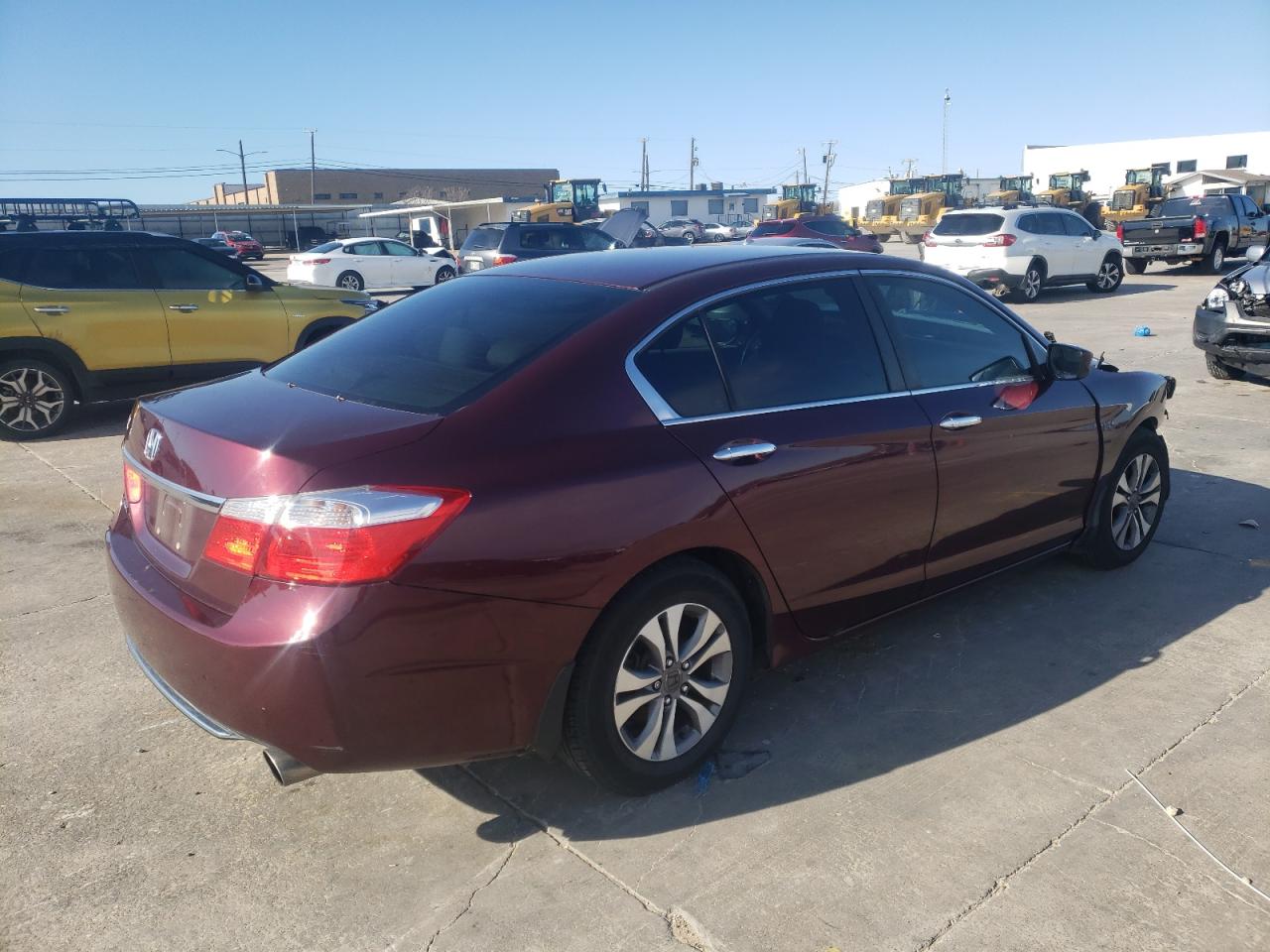 Image 3 of 2014 HONDA ACCORD LX 2014 with VIN 1HGCR2F36EA087938