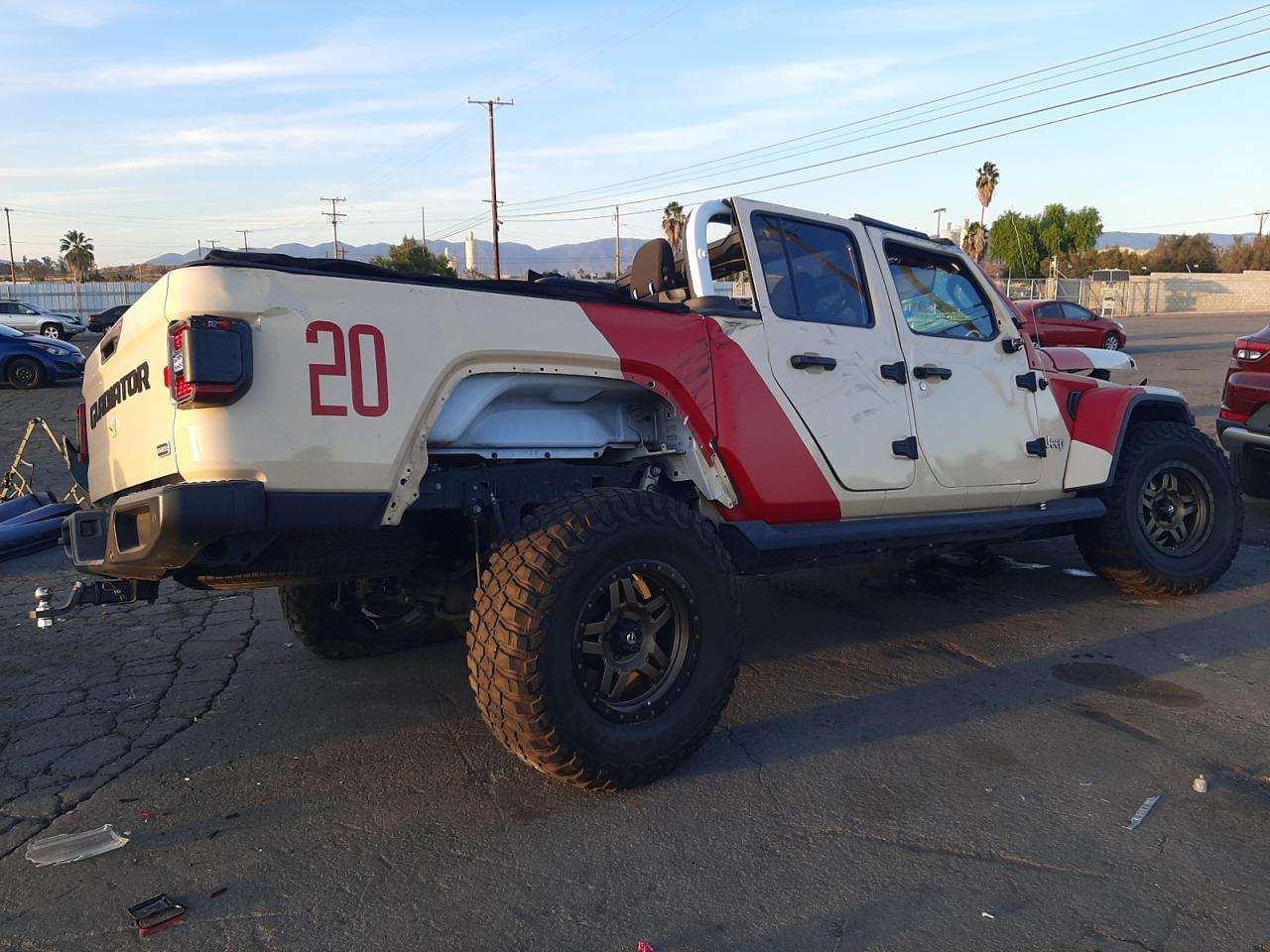 Image 3 of 2020 JEEP GLADIATOR OVERLAND 2020 with VIN 1C6HJTFG8LL133489