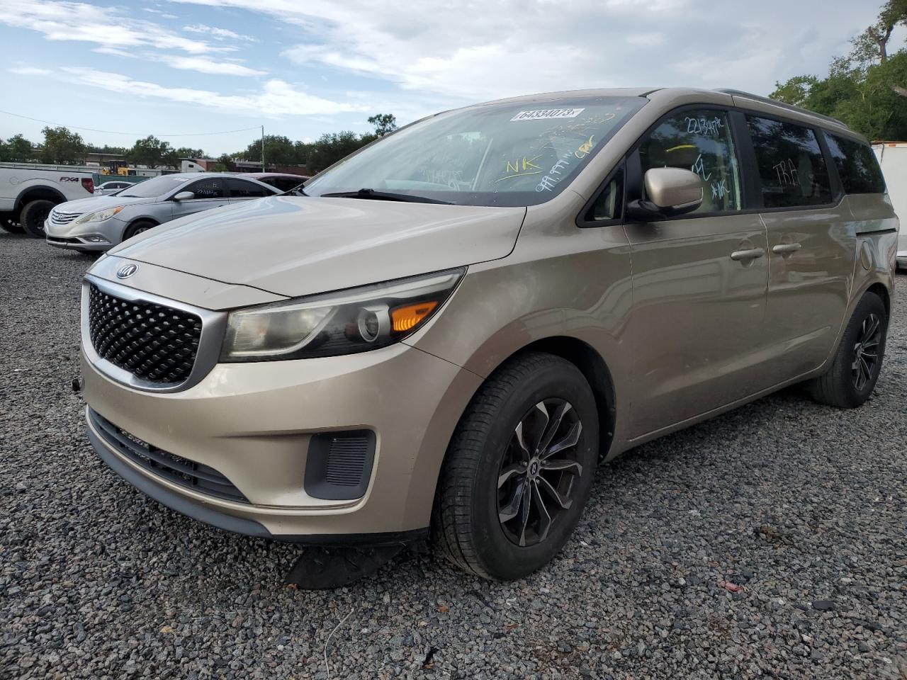 Image 1 of 2015 KIA SEDONA LX 2015 with VIN KNDMB5C18F6022413
