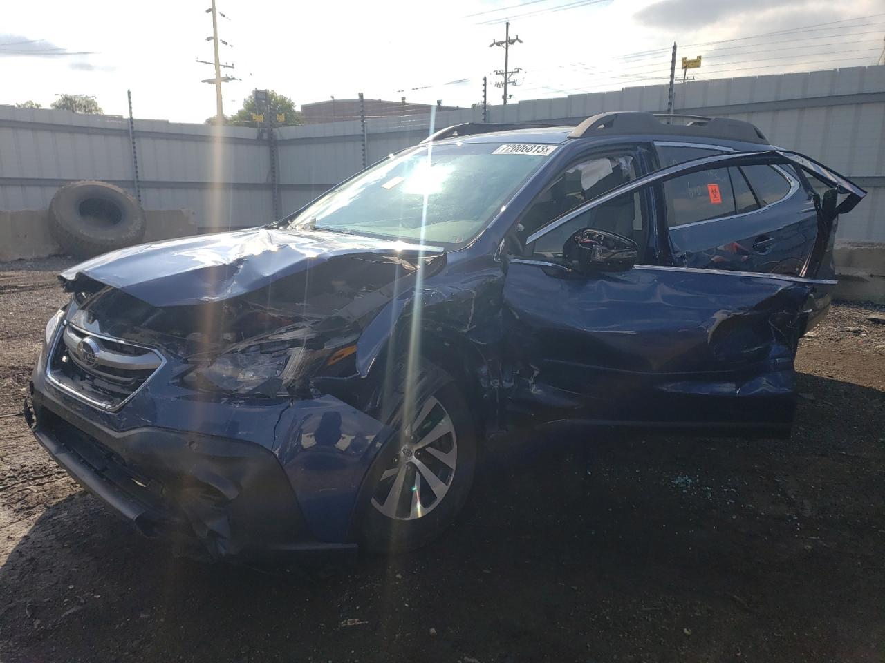 Image 1 of 2022 SUBARU OUTBACK PREMIUM 2022 with VIN 4S4BTAFC9N3166347