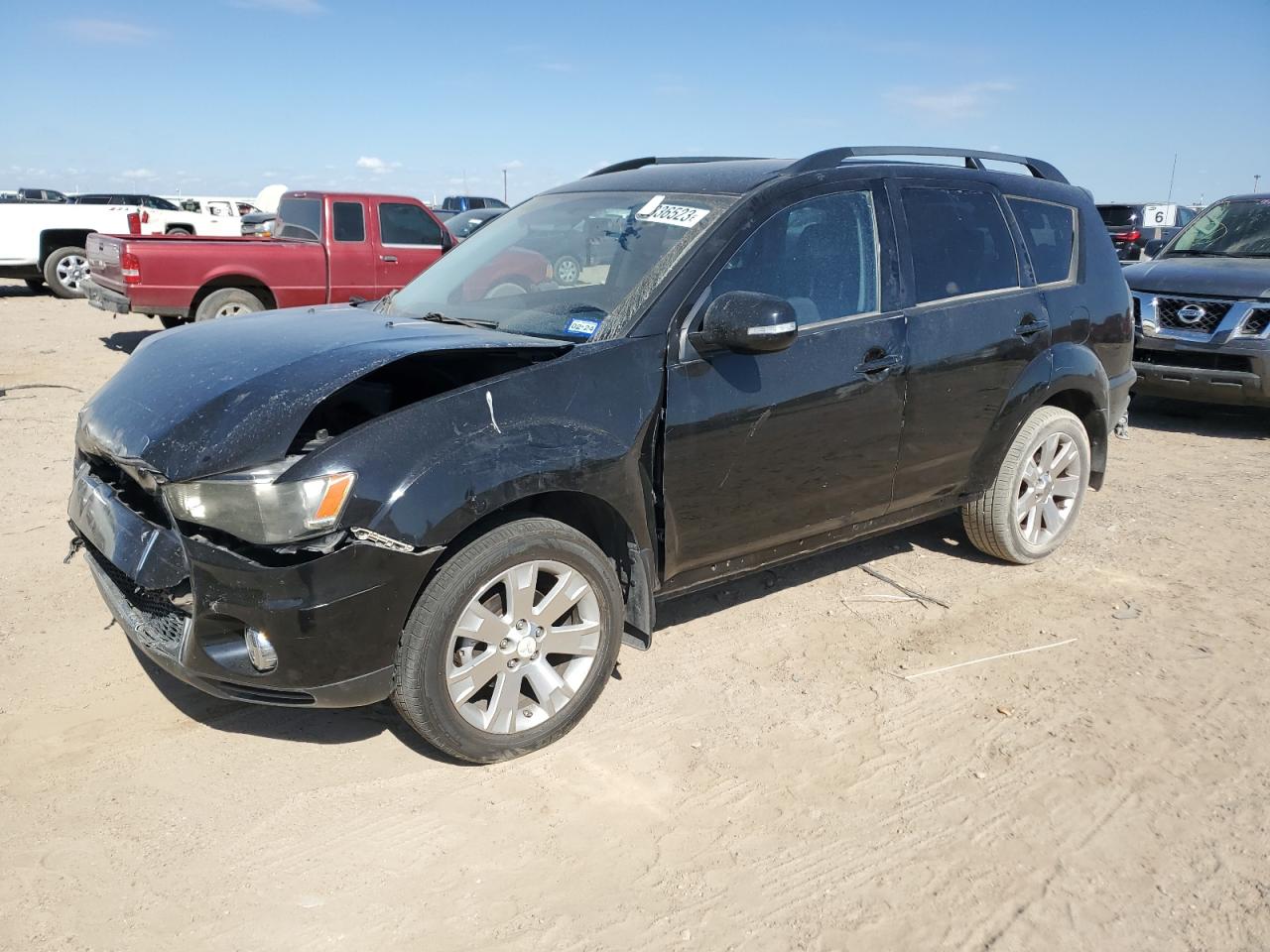 Image 1 of 2012 MITSUBISHI OUTLANDER SE 2012 with VIN JA4AS3AW9CU016479