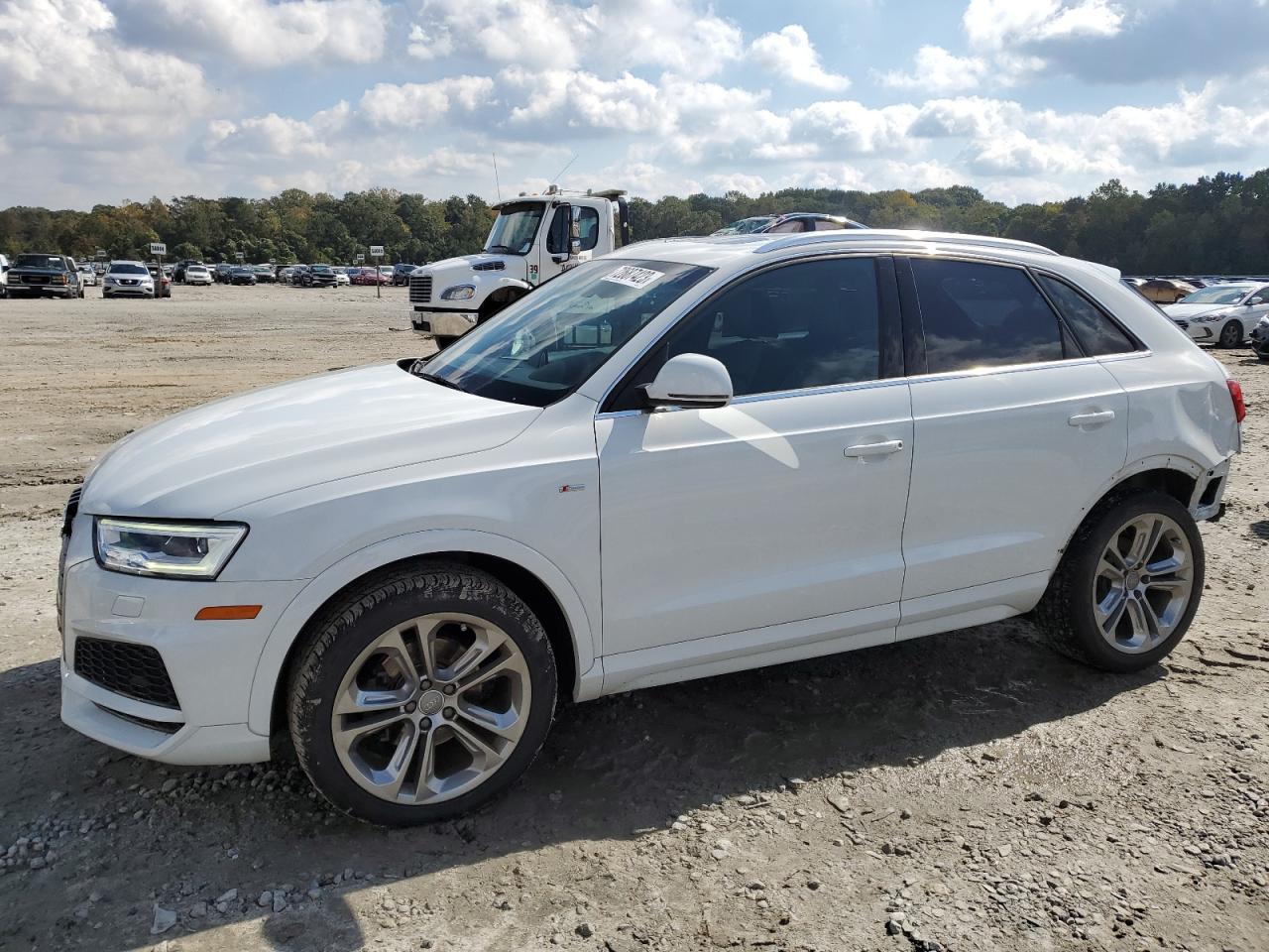 Image 1 of 2018 AUDI Q3 PREMIUM PLUS 2018 with VIN WA1HCCFS9JR025071
