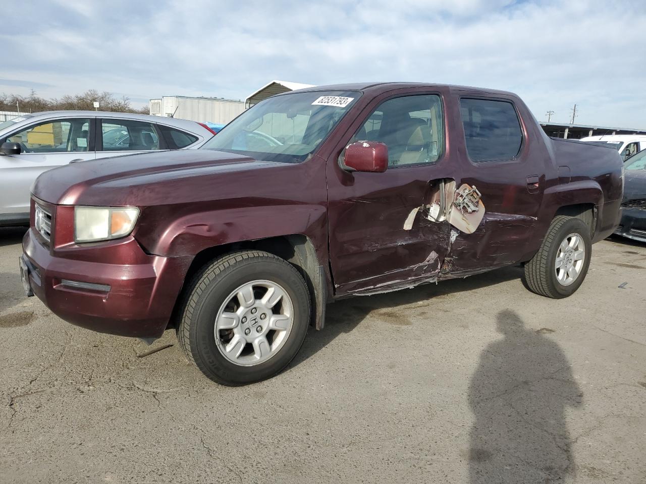 Image 1 of 2007 HONDA RIDGELINE RTS 2007 with VIN 2HJYK16447H543916