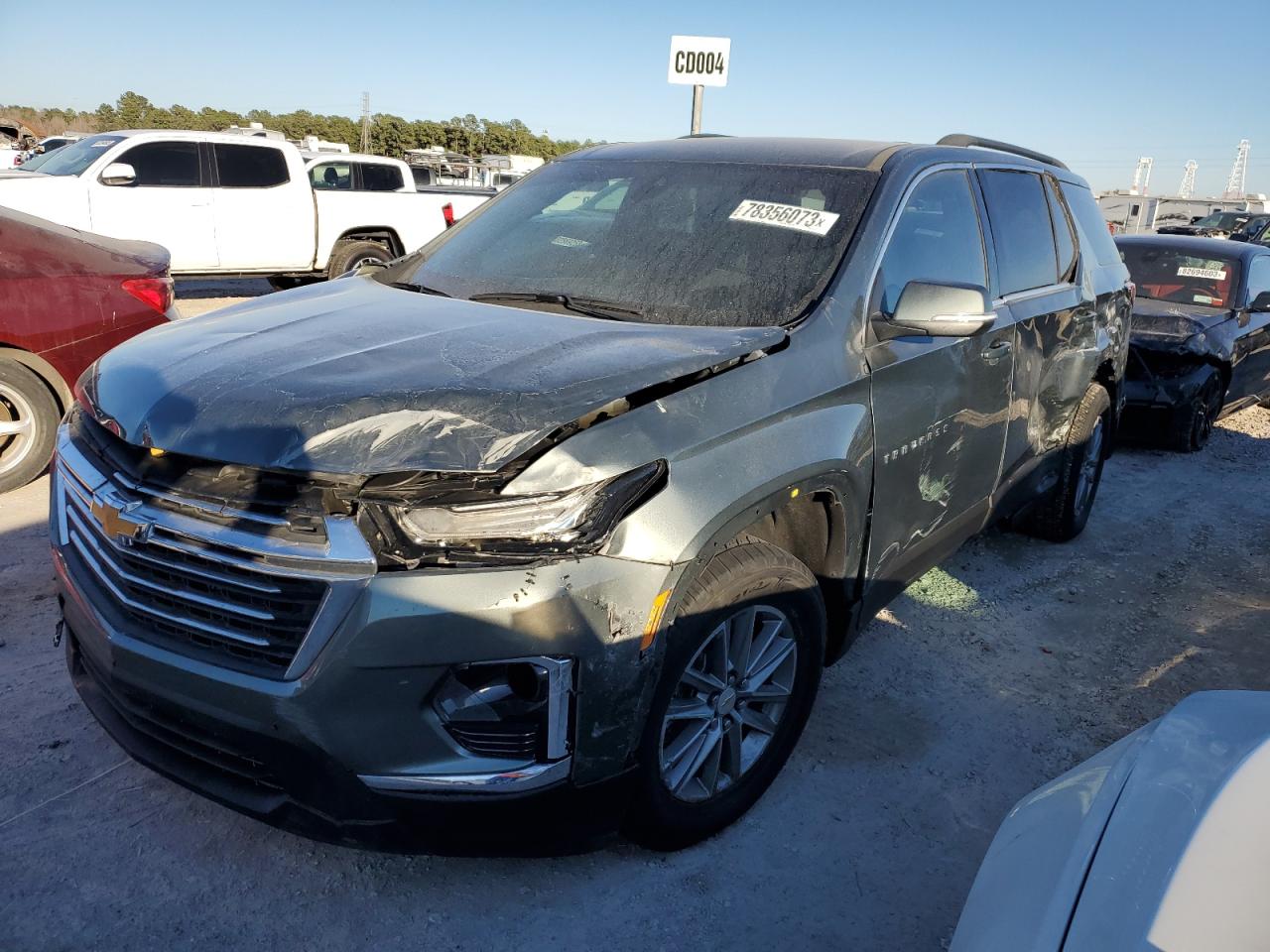 Image 1 of 2023 CHEVROLET TRAVERSE LT 2023 with VIN 1GNEVGKW2PJ195791