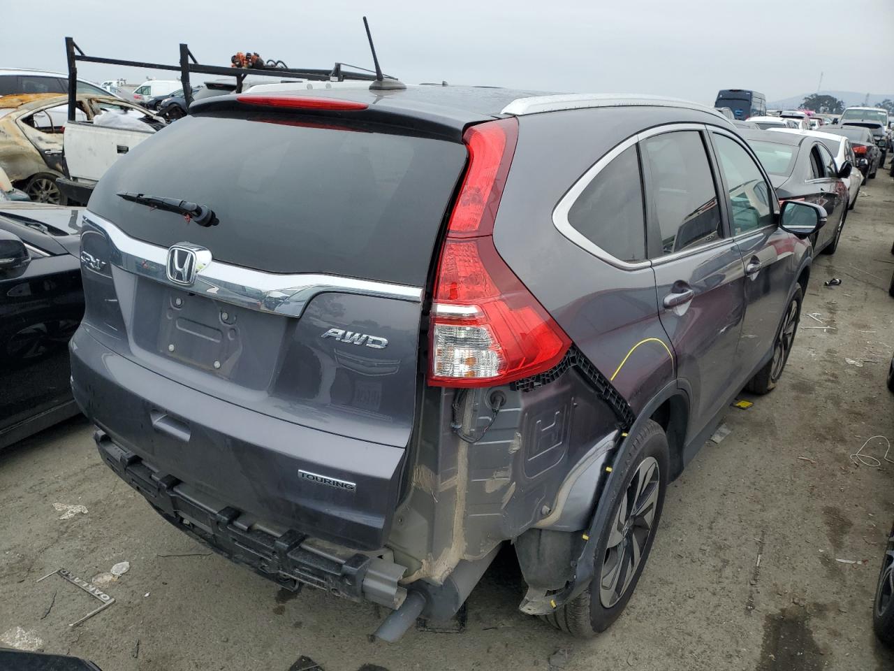 Image 3 of 2015 HONDA CR-V TOURING 2015 with VIN 5J6RM4H97FL085037