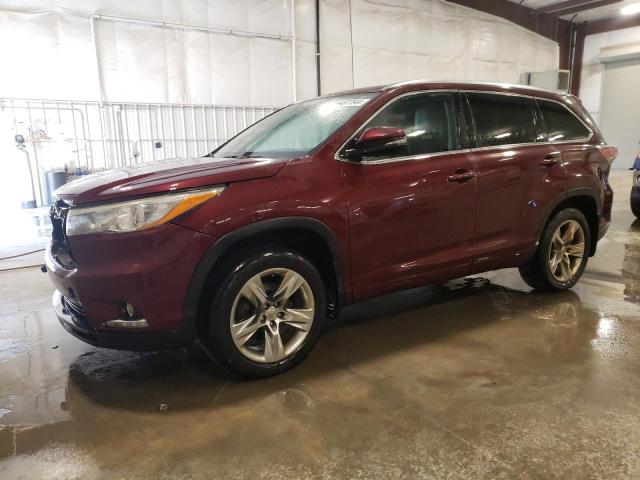 Image 1 of 2015 TOYOTA HIGHLANDER LIMITED 2015 with VIN 5TDDKRFH2FS162957