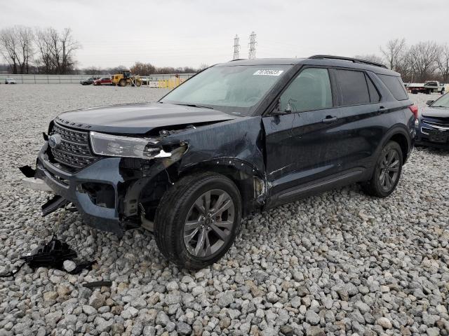 Image 1 of 2022 FORD EXPLORER XLT 2022 with VIN 1FMSK8DH5NGA76132