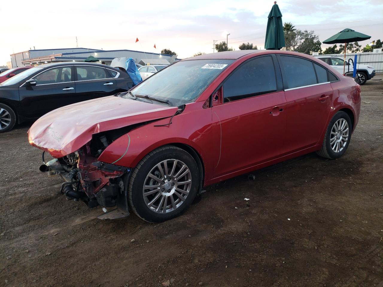 Изображение 1 2013 CHEVROLET CRUZE ECO 2013 с VIN 1G1PH5SB5D7298747