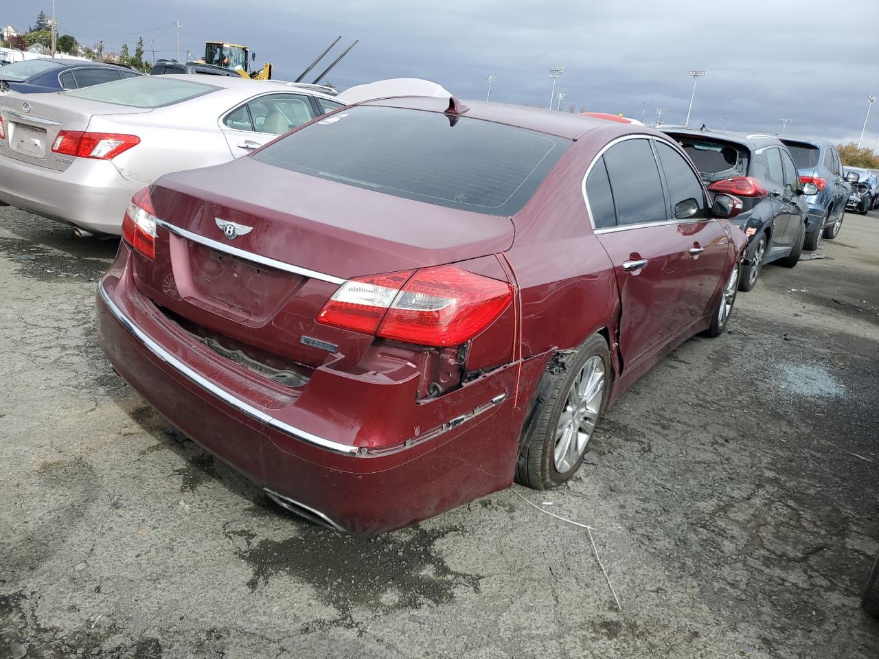 Image 3 of 2012 HYUNDAI GENESIS 3.8L 2012 with VIN KMHGC4DD2CU173330
