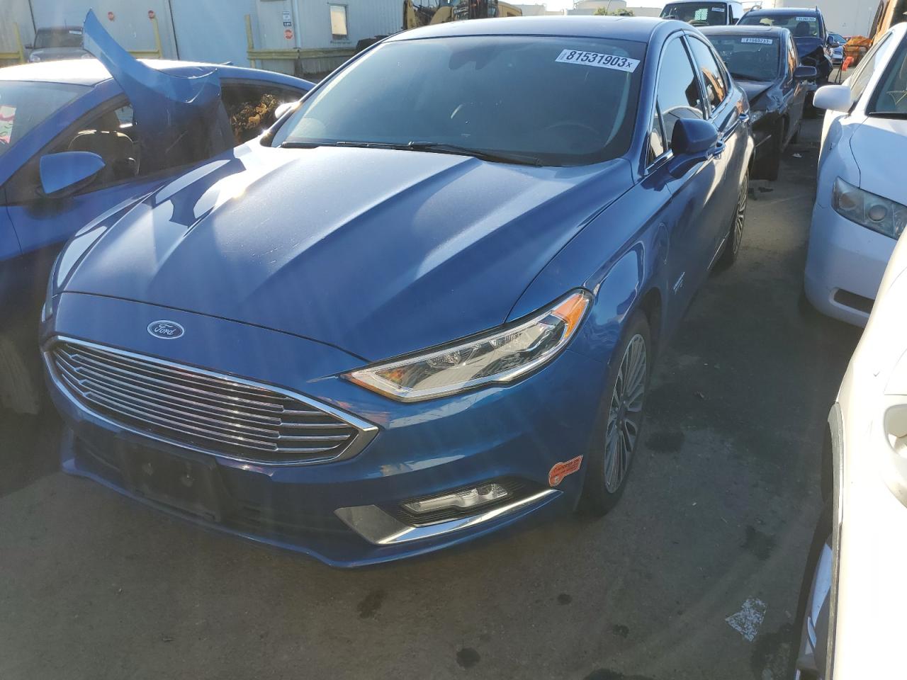 Image 1 of 2017 FORD FUSION TITANIUM PHEV 2017 with VIN 3FA6P0SU2HR312828