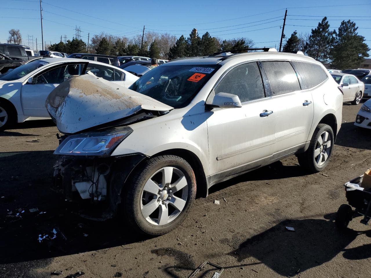Image 1 of 2014 CHEVROLET TRAVERSE LTZ 2014 with VIN 1GNKVJKD5EJ236667
