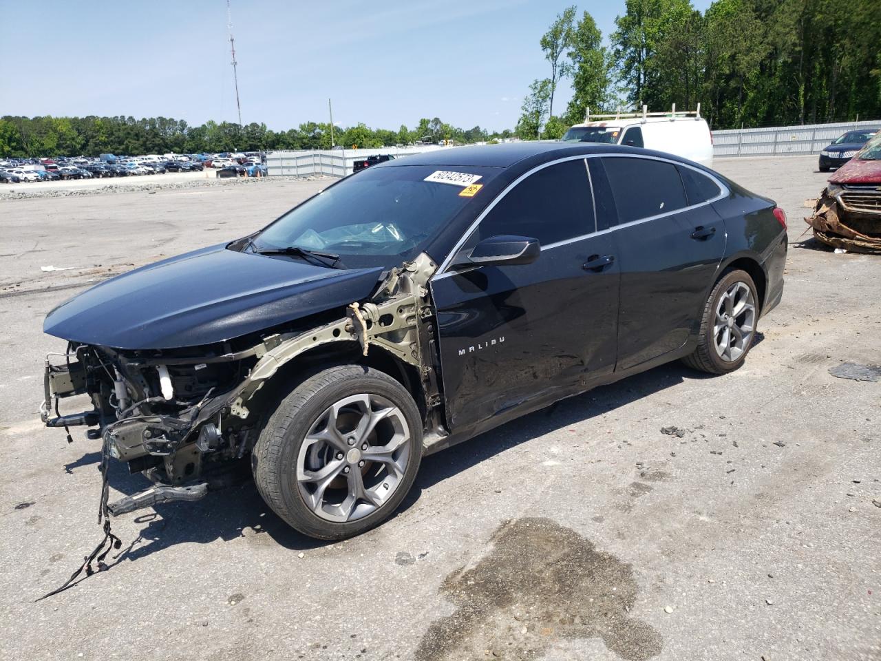 Image 1 of 2020 CHEVROLET MALIBU LT 2020 with VIN 1G1ZD5ST9LF111267