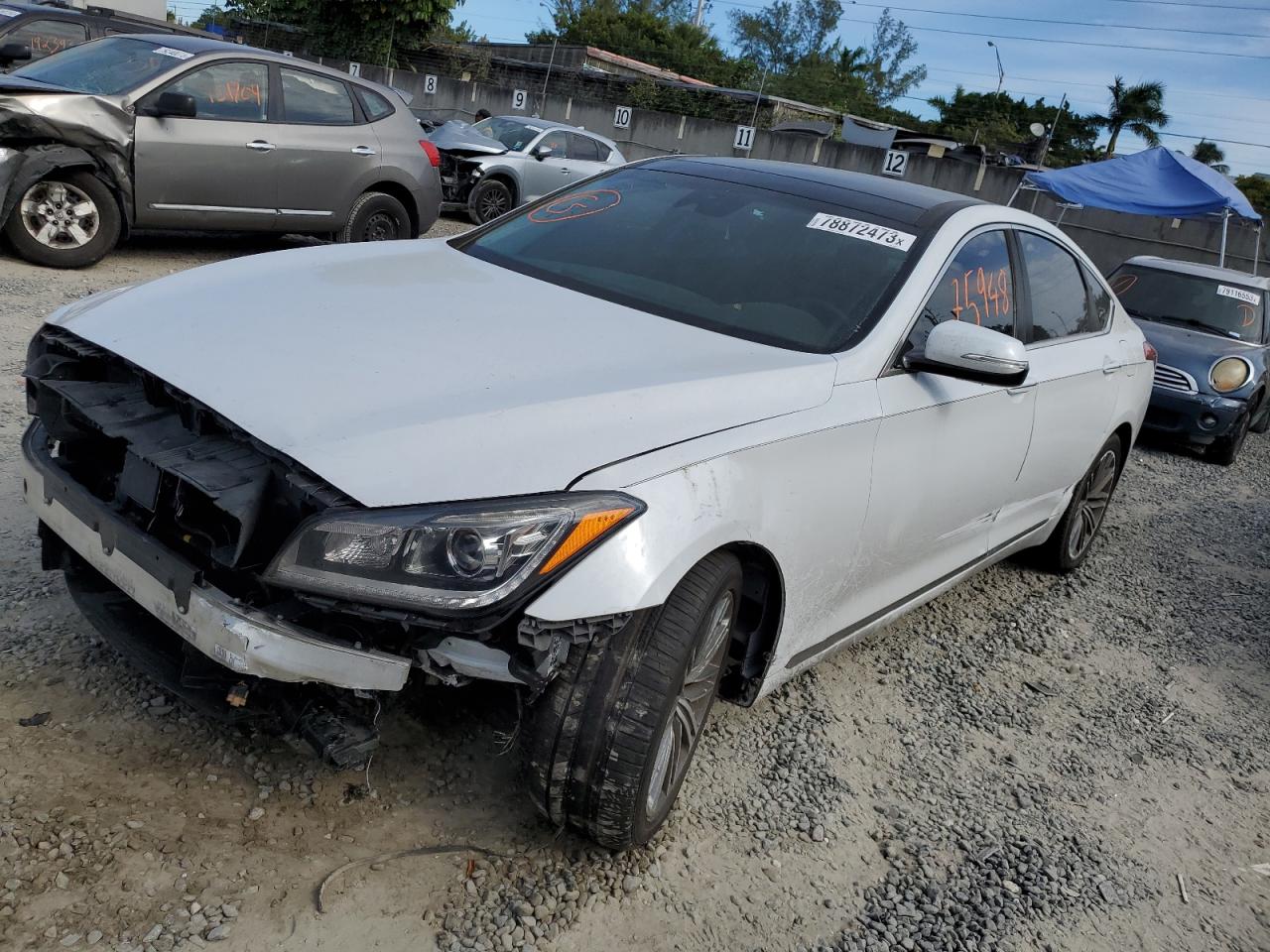 Image 1 of 2018 GENESIS G80 BASE 2018 with VIN KMHGN4JE8JU224673