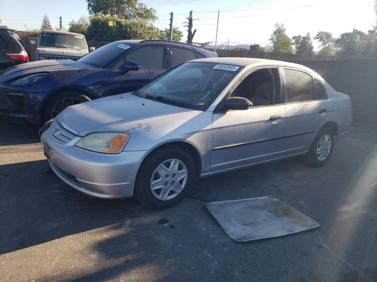 Image 1 of 2003 HONDA CIVIC DX 2003 with VIN 2HGES15133H609317