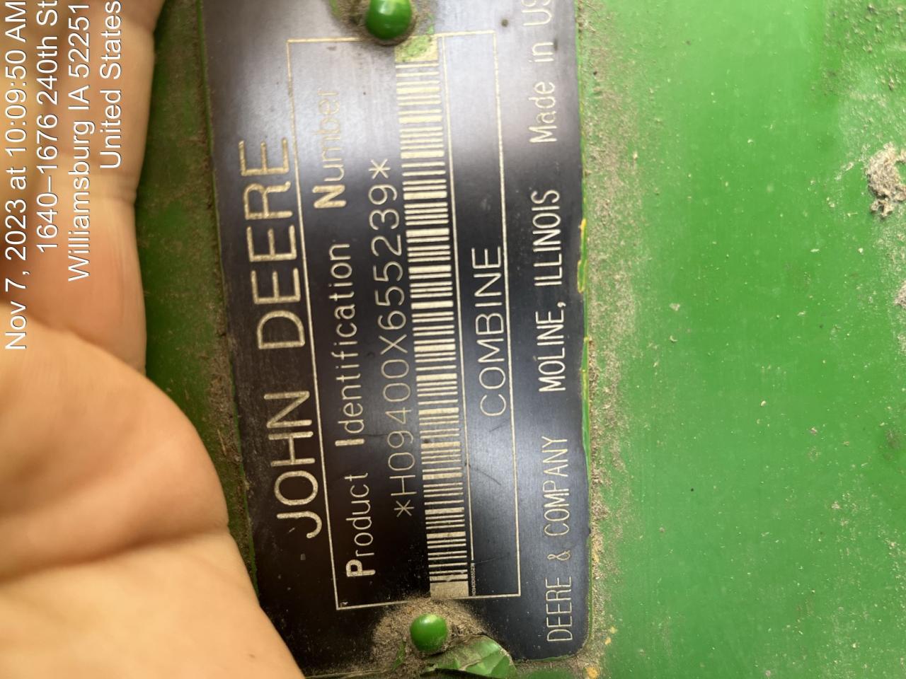 Obraz 1994 JOHN DEERE 9400 1994