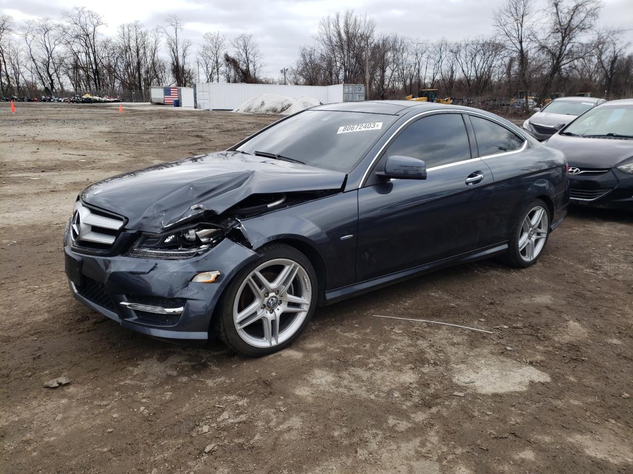Image 1 of 2012 MERCEDES-BENZ C 250 2012 with VIN WDDGJ4HB4CF754826
