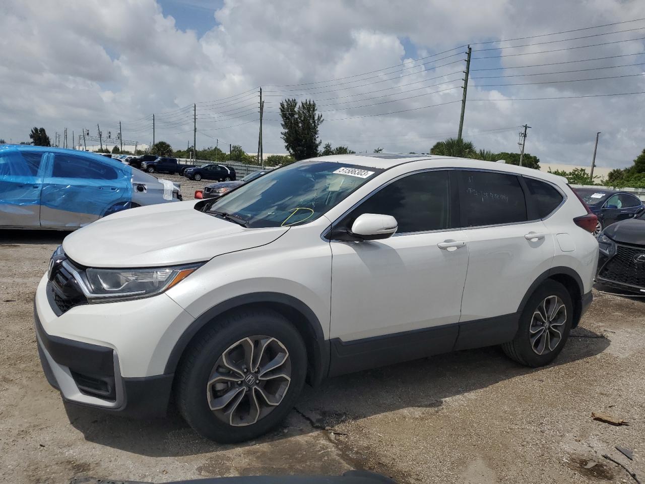 Image 1 of 2020 HONDA CR-V EXL 2020 with VIN 5J6RW1H81LA005187