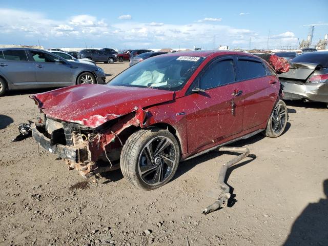 Image 1 of 2021 HYUNDAI ELANTRA N LINE 2021 with VIN KMHLR4AF6MU108548