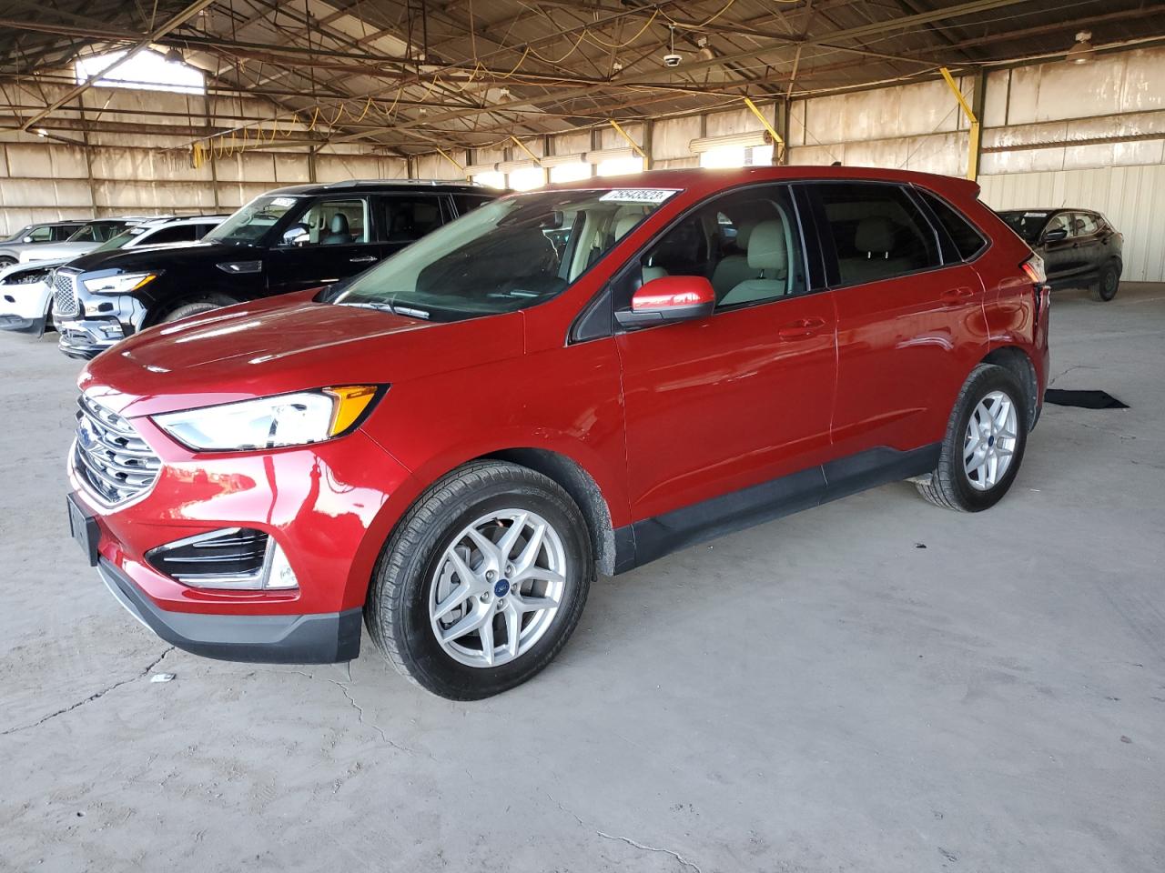 Image 1 of 2021 FORD EDGE SEL 2021 with VIN 2FMPK3J9XMBA46782