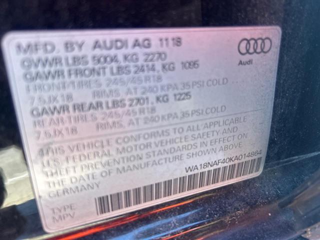 Изображение 2019 AUDI A4 ALLROAD PREMIUM PLUS 2019