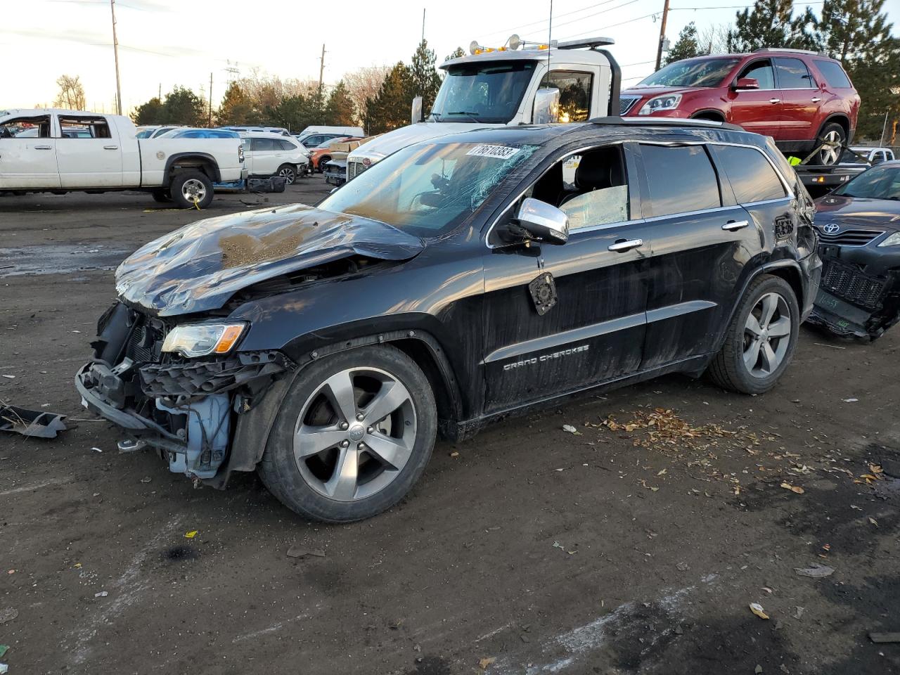 Image 1 of 2014 JEEP GRAND CHEROKEE OVERLAND 2014 with VIN 1C4RJFCG8EC196730