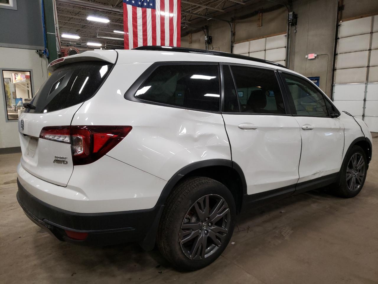 Image 3 of 2022 HONDA PILOT SPORT 2022 with VIN 5FNYF6H39NB103994