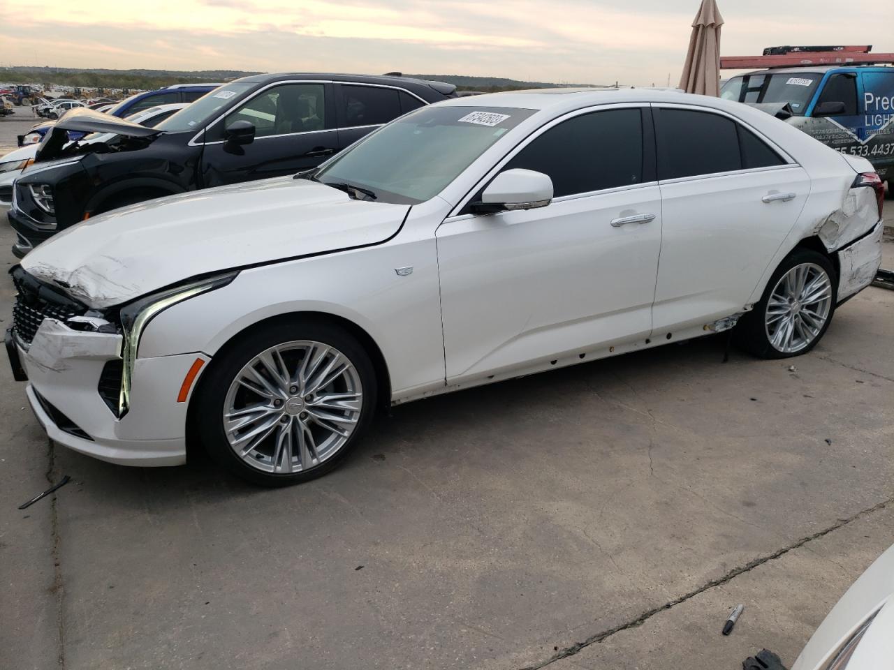 Image 1 of 2021 CADILLAC CT4 PREMIUM LUXURY 2021 with VIN 1G6DB5RK2M0109565