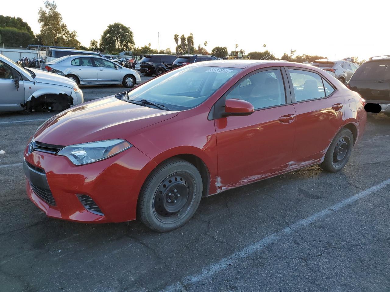 Изображение 1 2015 TOYOTA COROLLA L 2015 с VIN 5YFBURHE5FP186649
